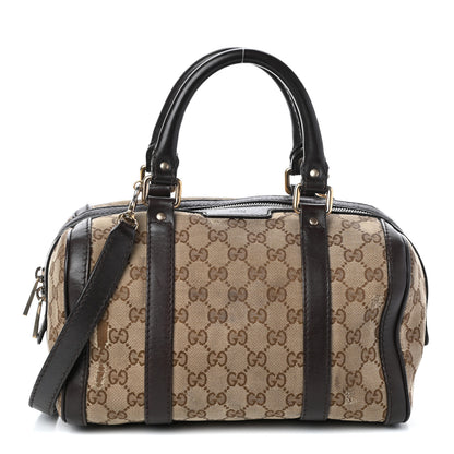 Gucci Monogram Small Boston Dark Brown 1 of 13