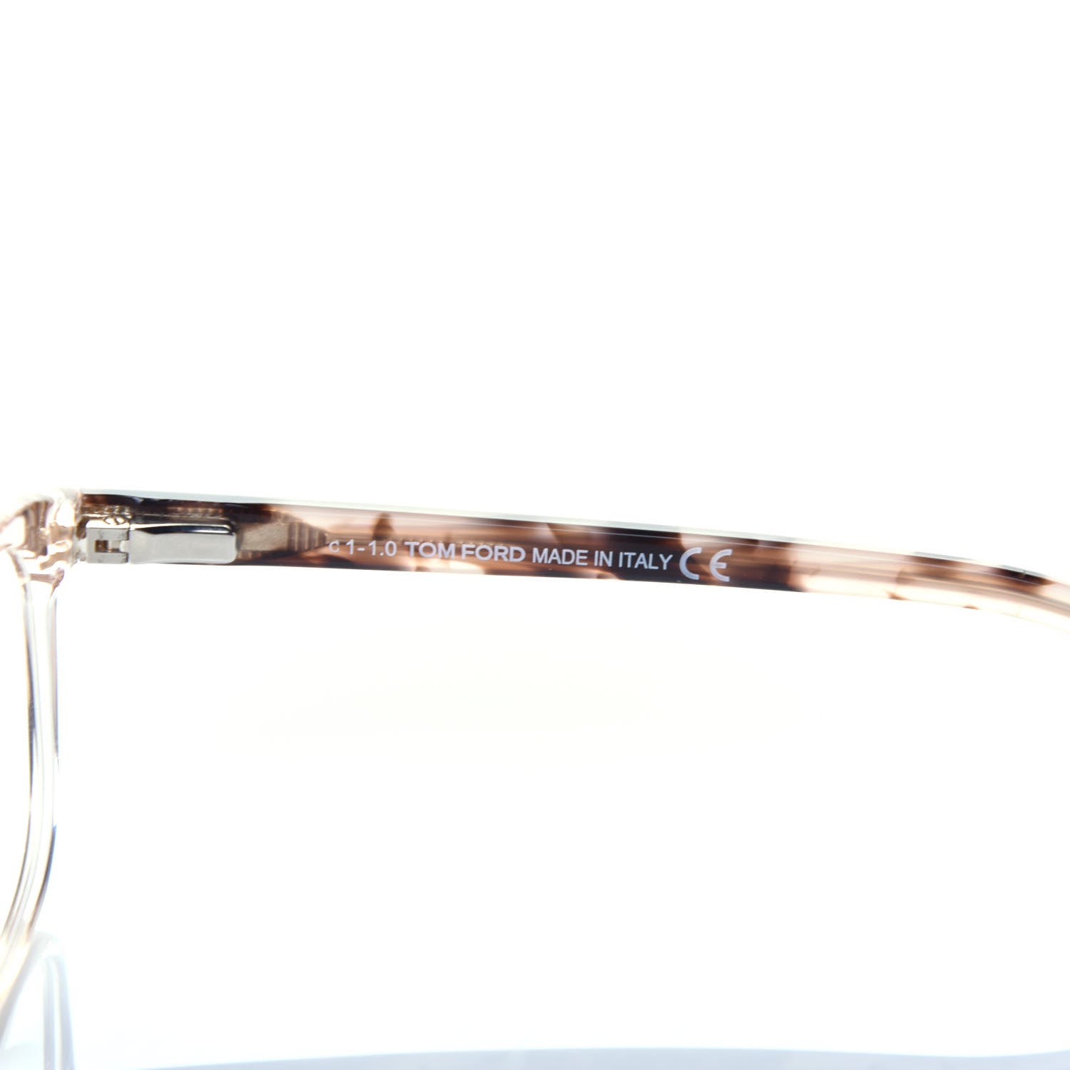 Tom Ford Acetate Blue Block Eyeglasses TF5638 Pink Ice White 6 of 8