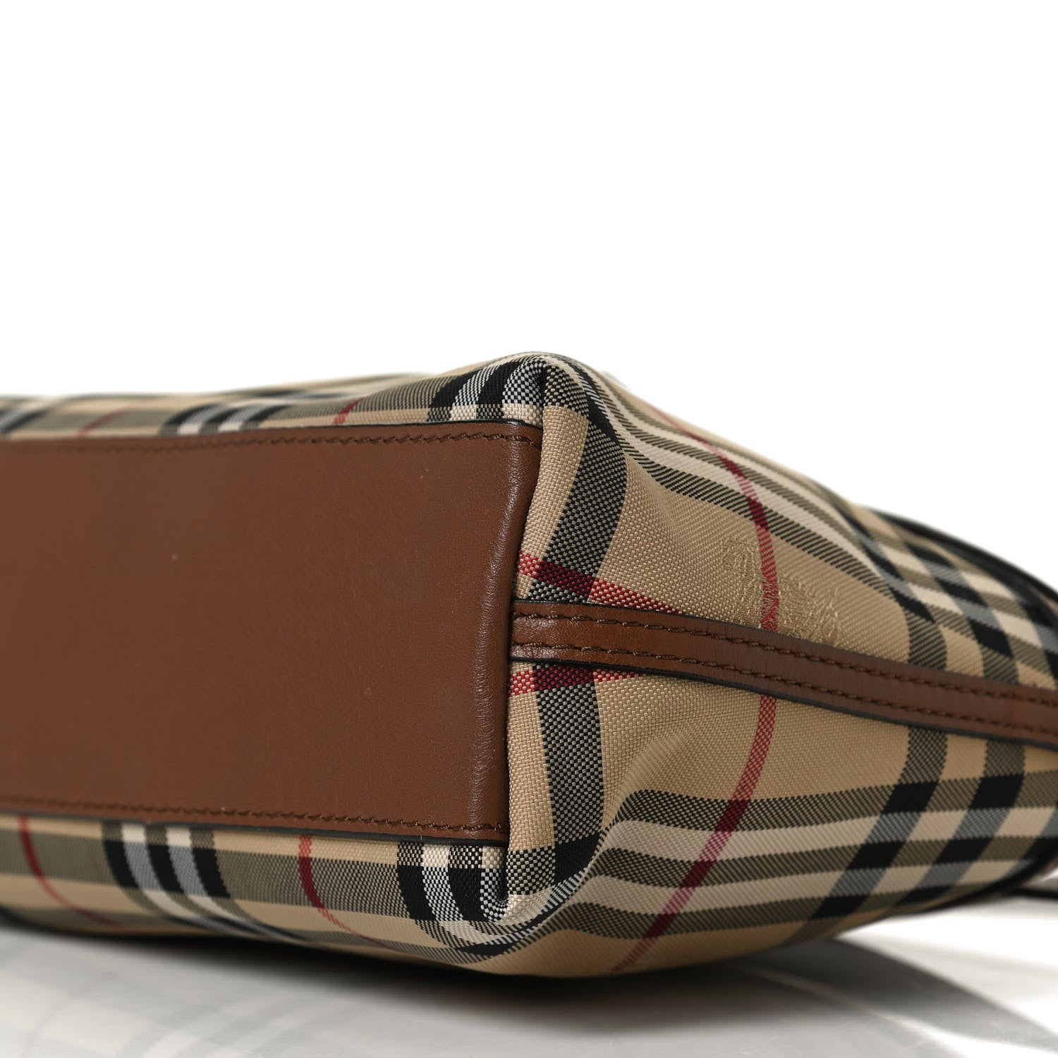 Burberry Horseferry Check Small Leah Crossbody Clutch Brown 11 of 14
