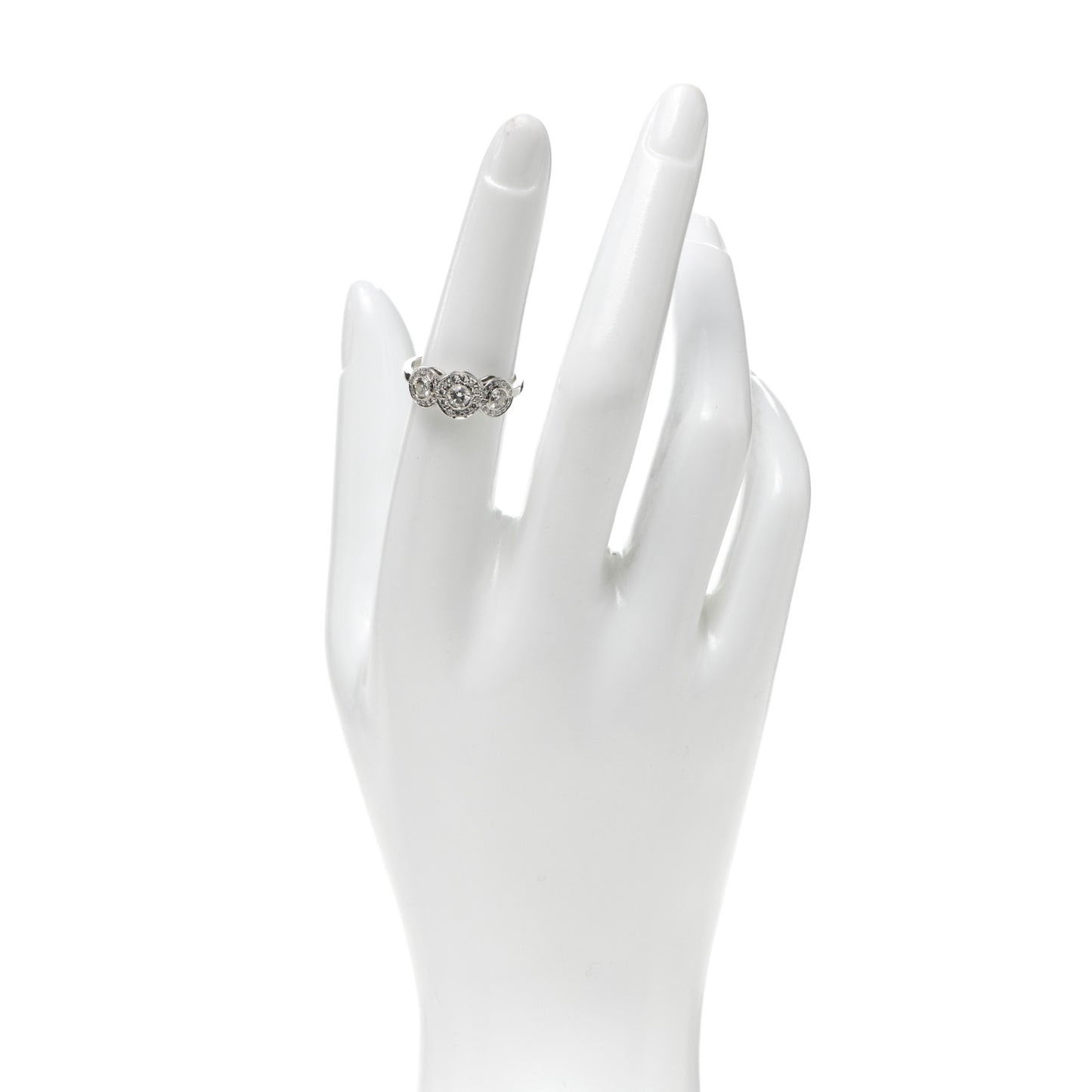 Platinum Diamond Circlet Ring 53 6.5