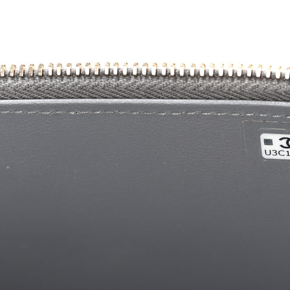 Chanel Patent Quilted Quilted Small Top Handle Vanity Case With Chain Grey 8 of 13