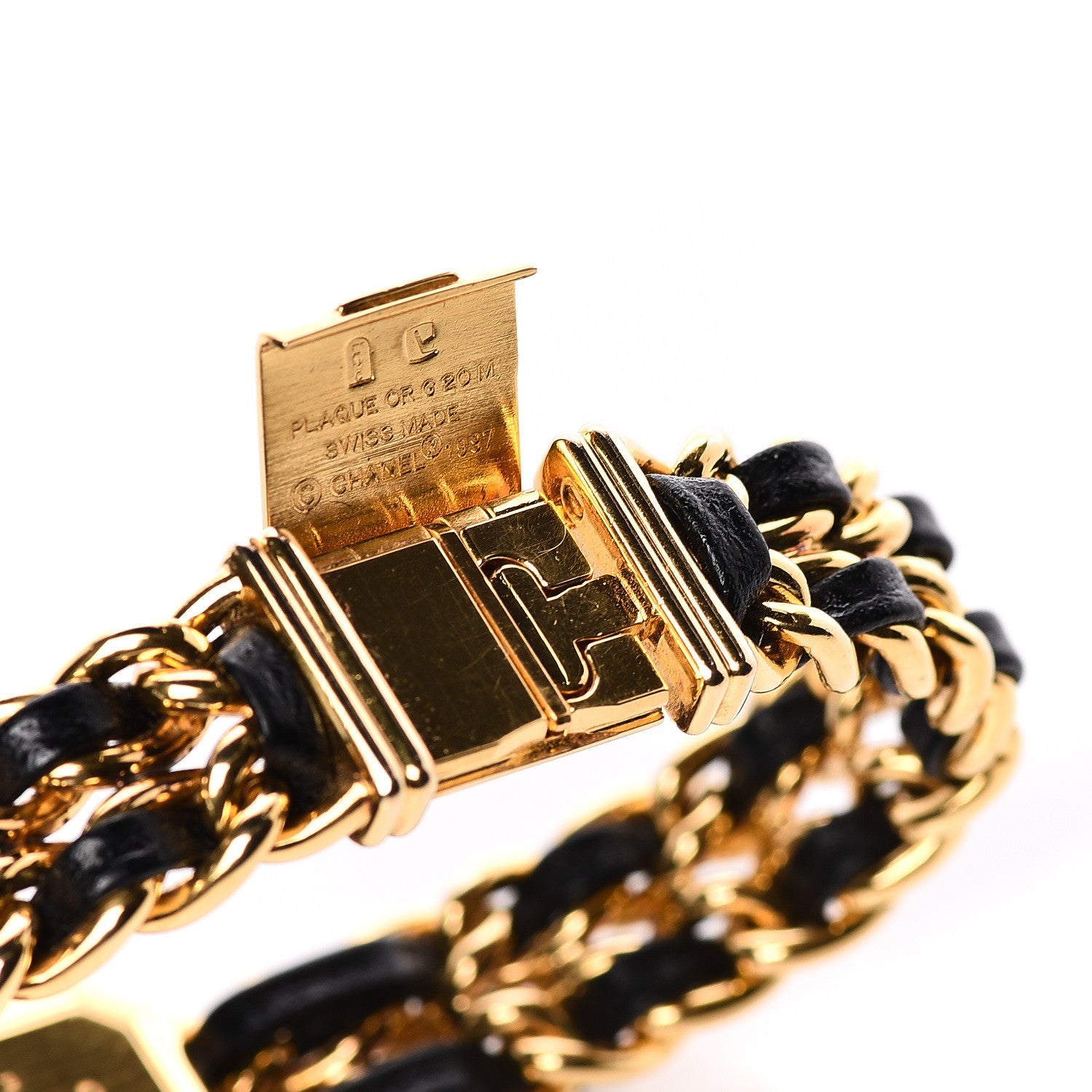 Chanel Stainless Steel Lambskin 20mm Chain Premiere Quartz Watch Gold L 6 of 6