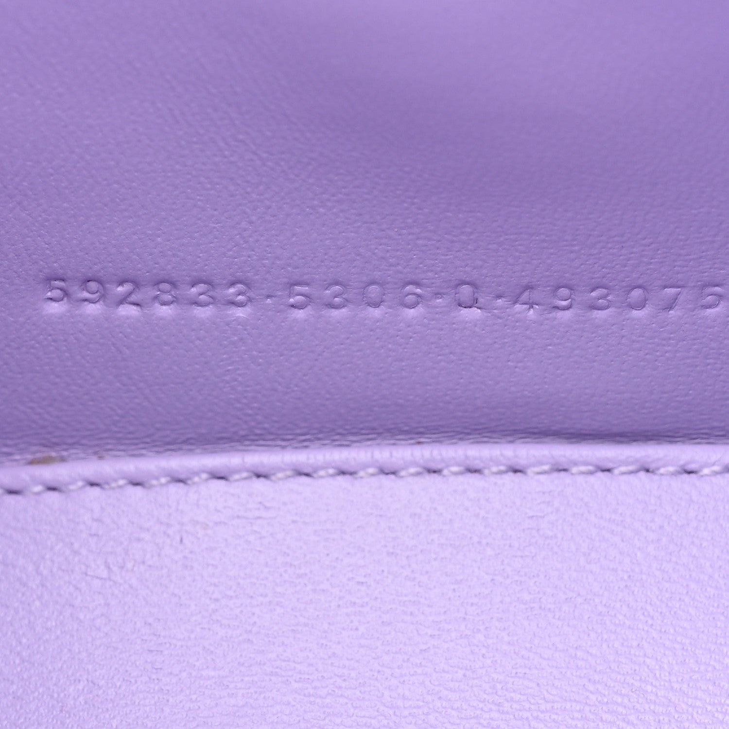 Balenciaga Shiny Calfskin Crocodile Embossed Hourglass Top Handle Bag XS Lilac 7 of 11