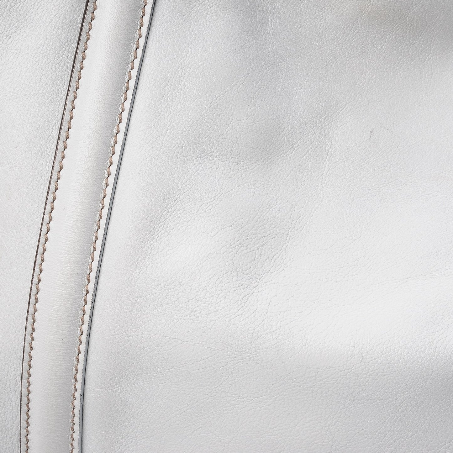 Calfskin Large Britt Shoulder Bag Off White