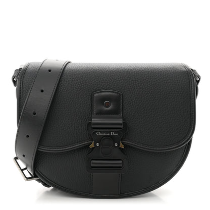 Christian Dior Grained Calfskin Gallop Bag With Strap Black 1 of 9