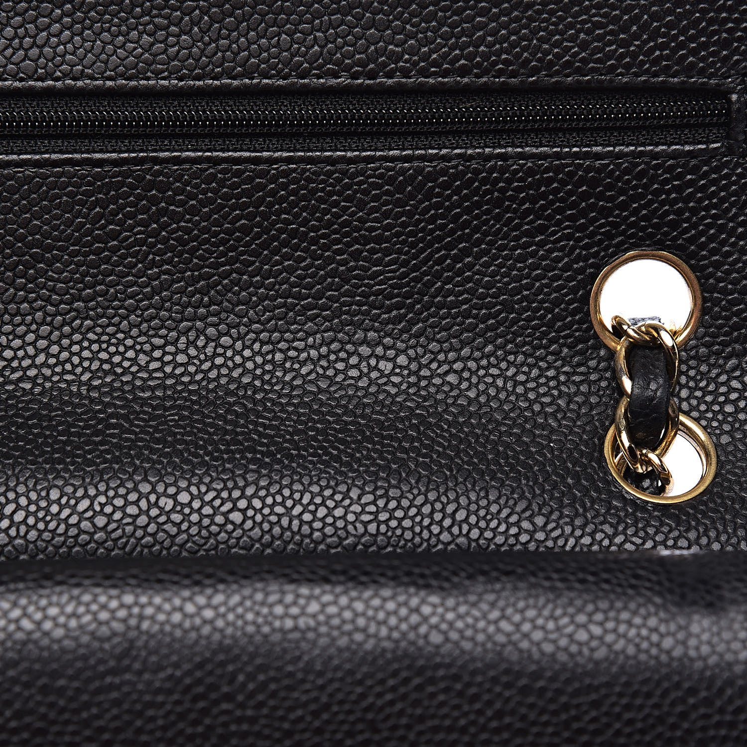 Chanel Caviar Quilted Medium Double Flap Black 12 of 13