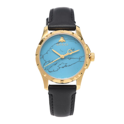 Gucci Stainless Steel Calfskin 27mm G-Timeless Quartz Watch Turquoise 1 of 6