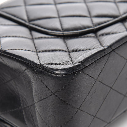 Chanel Lambskin Quilted Medium Double Flap Black 12 of 14