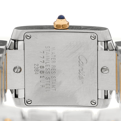 Cartier Stainless Steel 18K Pink Gold Mother of Pearl 20mm Tank Francaise Quartz Watch 4 of 5