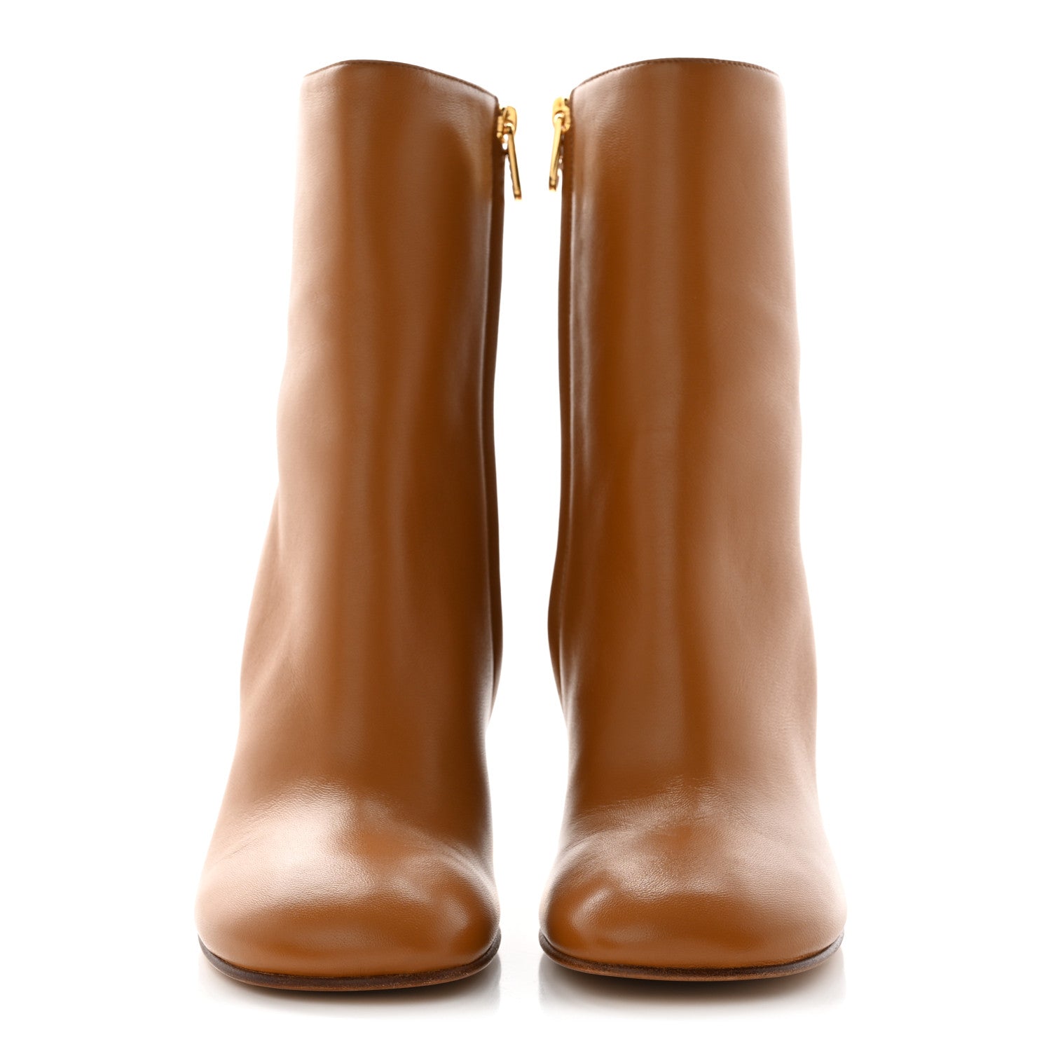 Fendi Nappa Fendi First 95mm Booties 38 Caramello 2 of 10