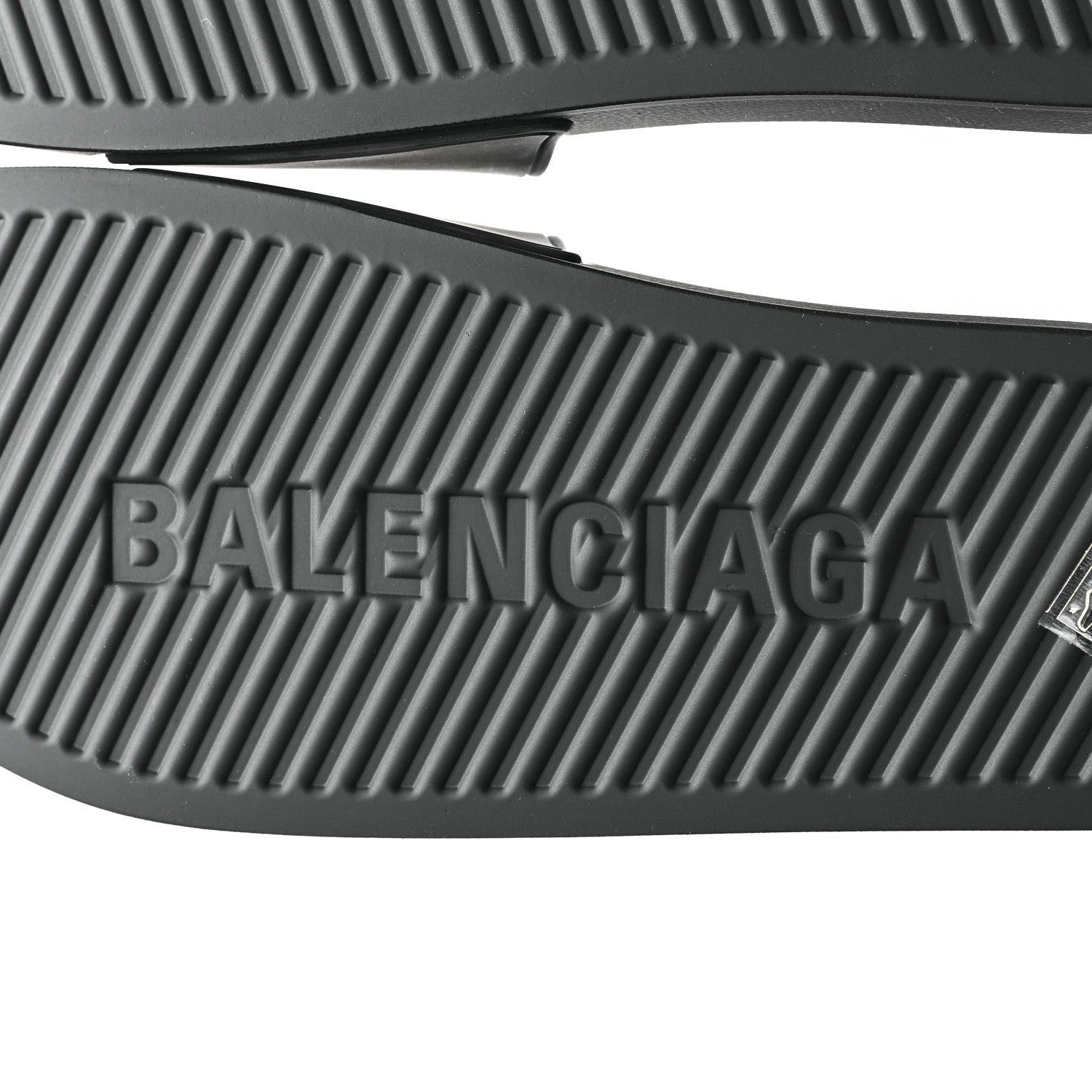 Balenciaga Rubber New York Pool Slide Sandals 40 Black 7 of 9