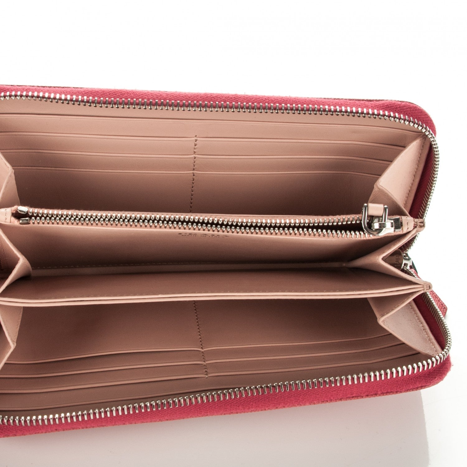 Prada Saffiano Colour Zip Around Wallet Tamaris Pesca 5 of 7