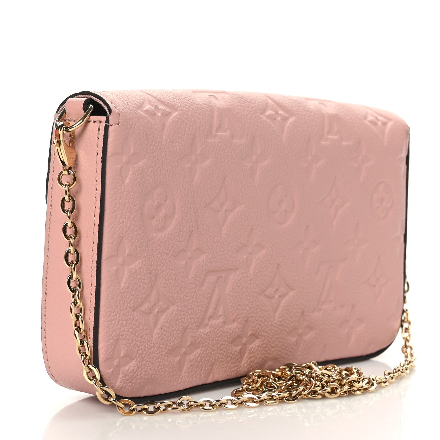 Louis Vuitton Empreinte Pochette Felicie Chain Wallet Rose Poudre 4 of 9