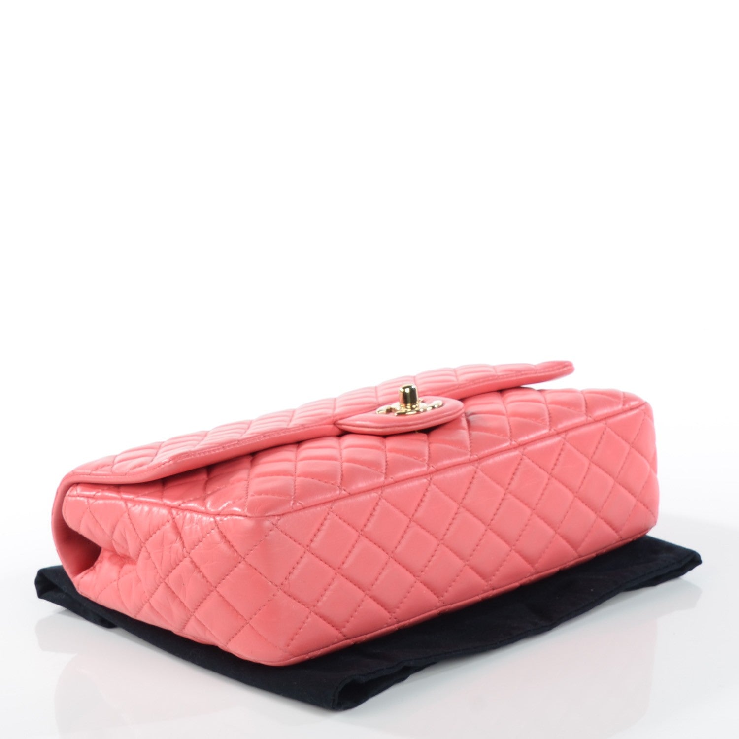 Chanel Lambskin Quilted Valentine Charms Medium Single Flap Pink 4 of 9