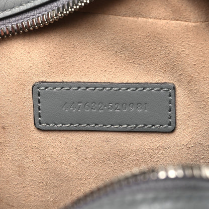 Gucci Calfskin Matelasse Aria Small GG Marmont Chain Shoulder Bag Deep Grey 7 of 11