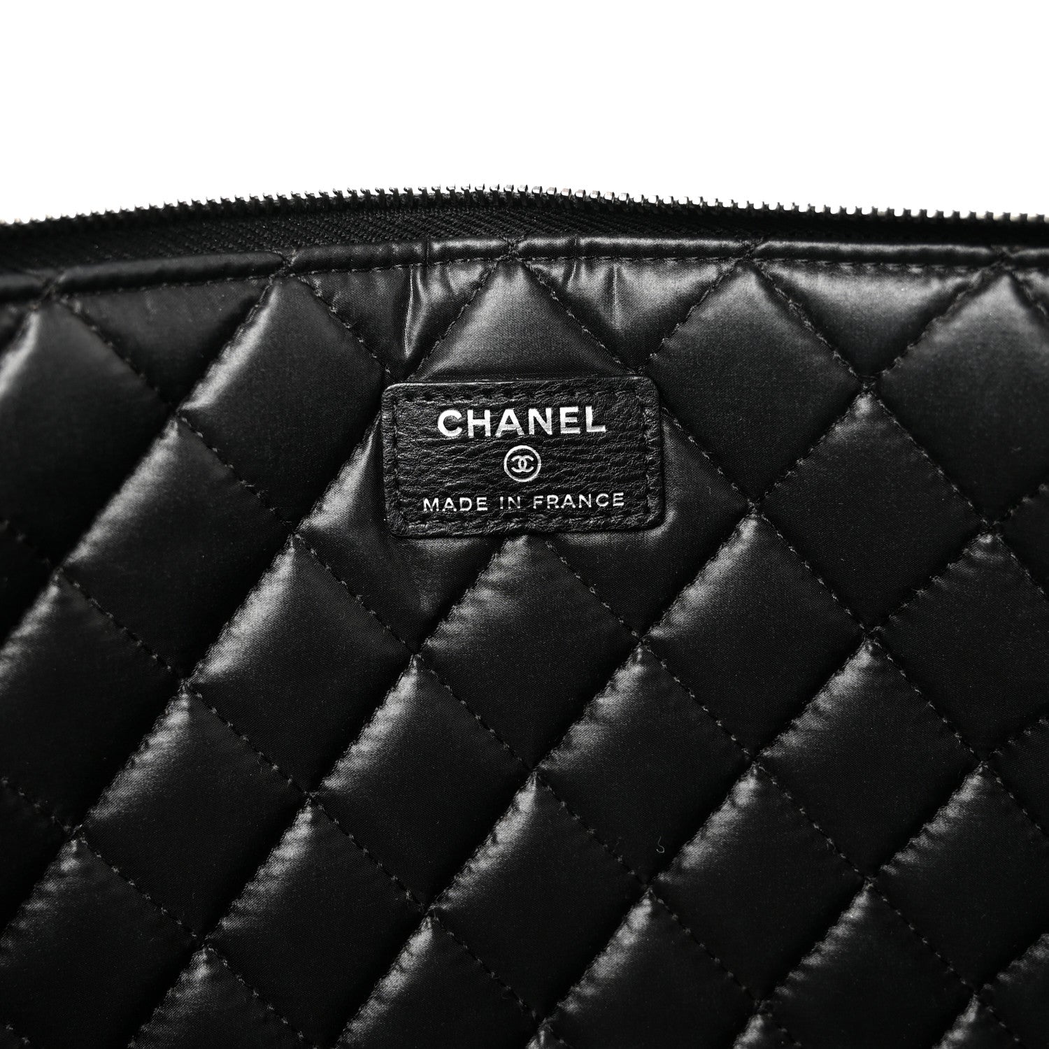 Chanel Calfskin Quilted Large Boy Chain Around Cosmetic Case Black 6 of 11