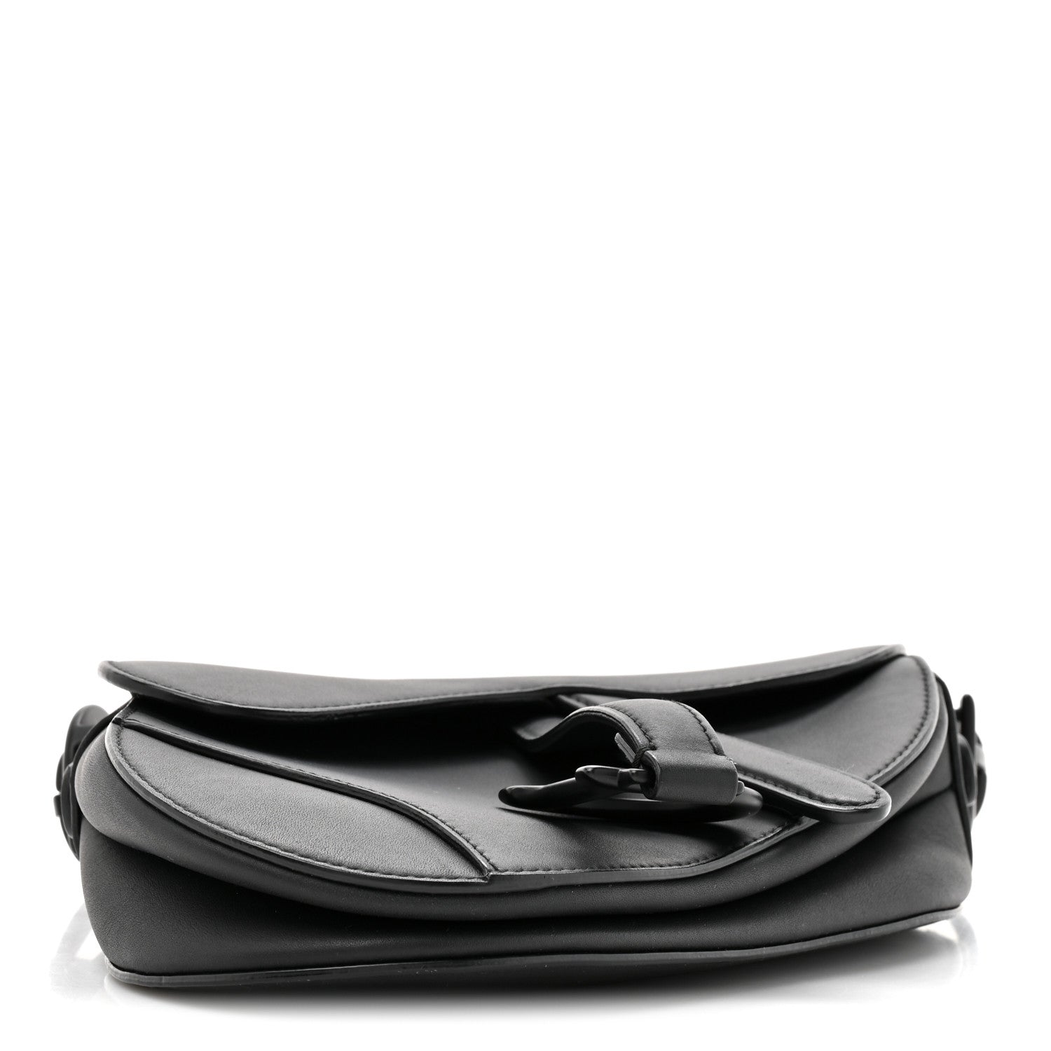 Christian Dior Ultra Matte Calfskin Mini Saddle Bag Black 4 of 10
