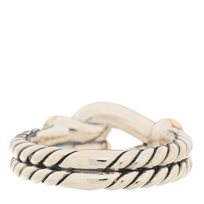David Yurman Sterling Silver 18K Yellow Gold Thoroughbred Loop Ring 47 4 3 of 4
