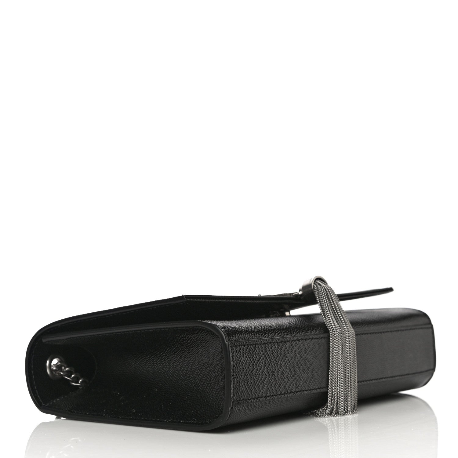 Saint Laurent Grain De Poudre Medium Classic Monogram Kate Tassel Satchel Black 4 of 10