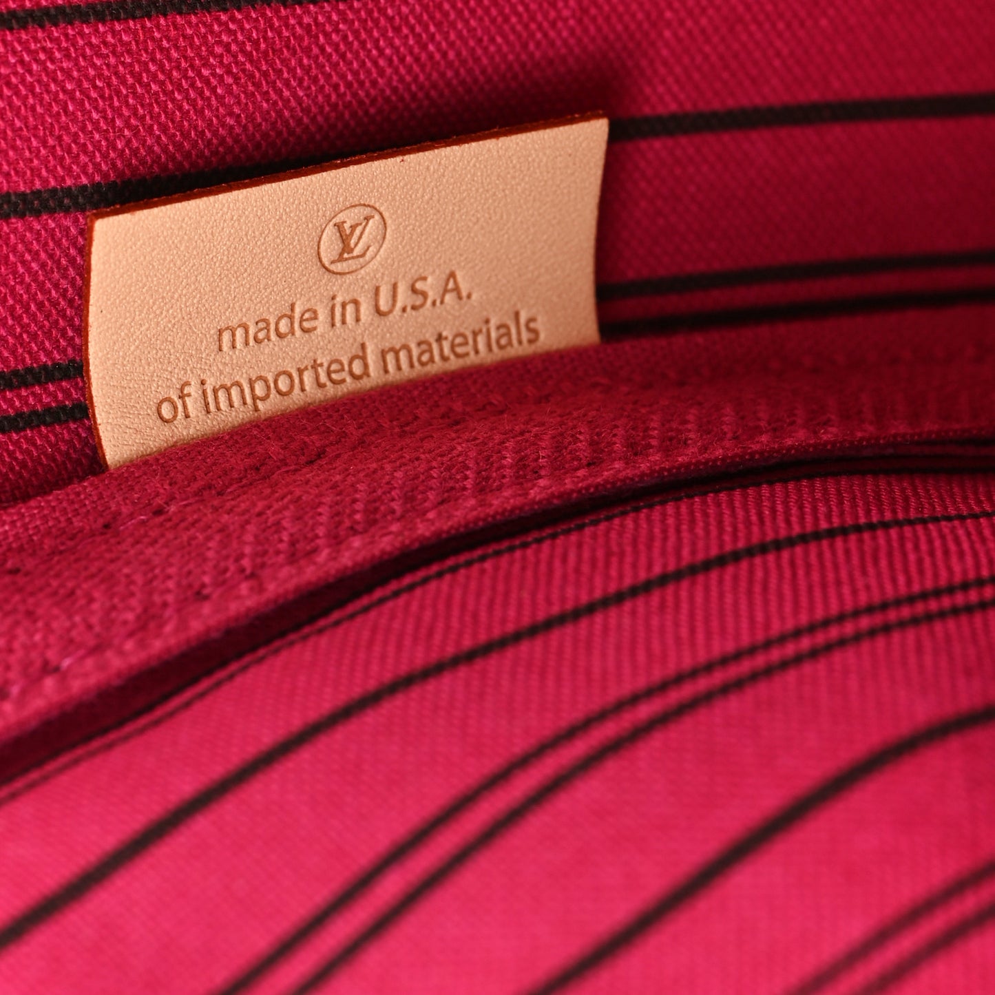 Monogram Saint Barth V Neverfull MM Hot Pink