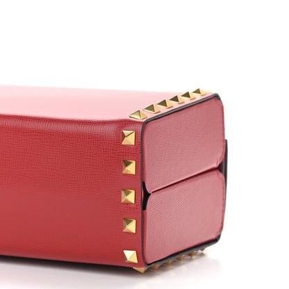Valentino Garavani Grainy Calfskin Rockstud Alcove Box Top-Handle Bag Rouge Pur 9 of 12