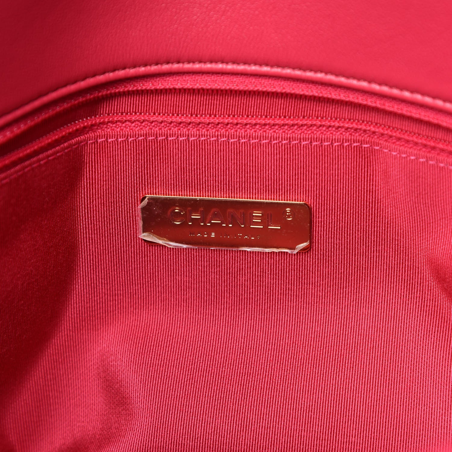 Chanel Lambskin Quilted Large Chanel 19 Flap Dark Pink 6 of 12