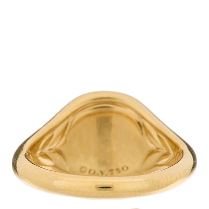 David Yurman 18K Yellow Gold Diamond Initial C Pinky Ring 44 3 3 of 5