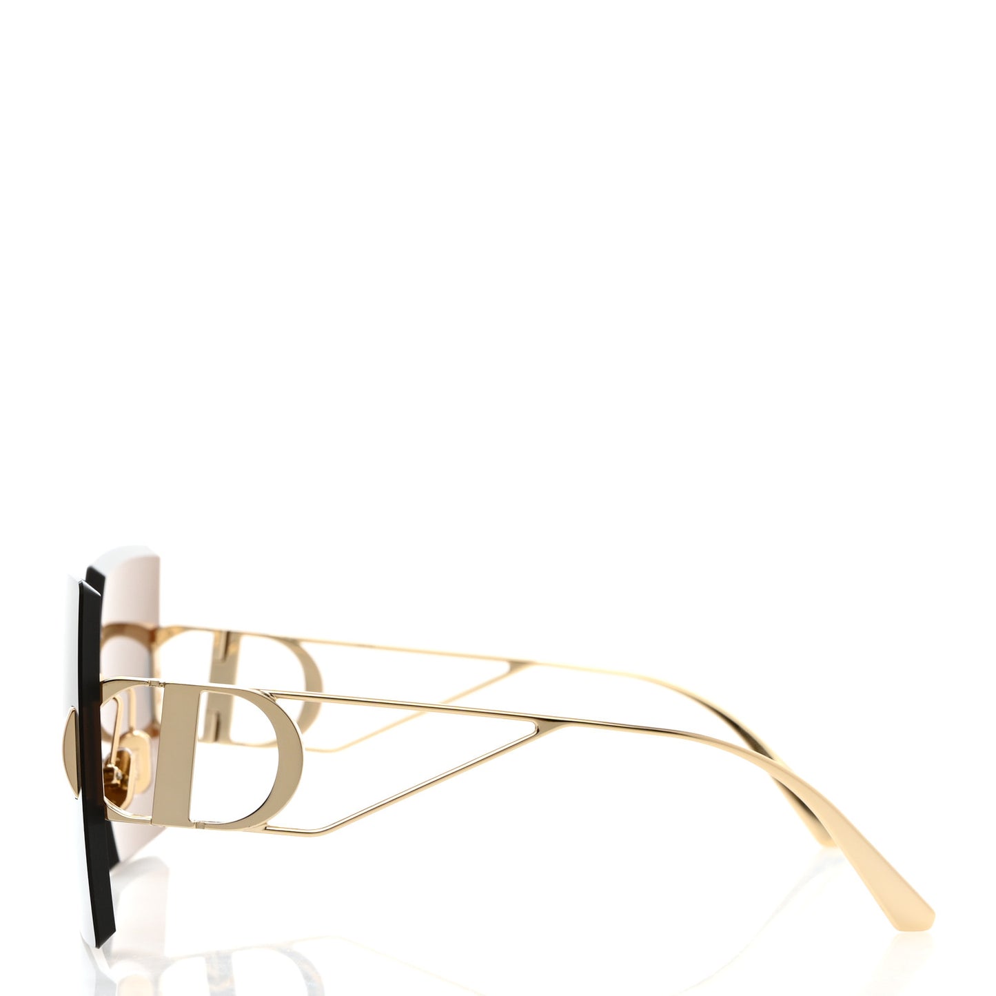 Metal Square 30 Montaigne S7U Sunglasses Gold