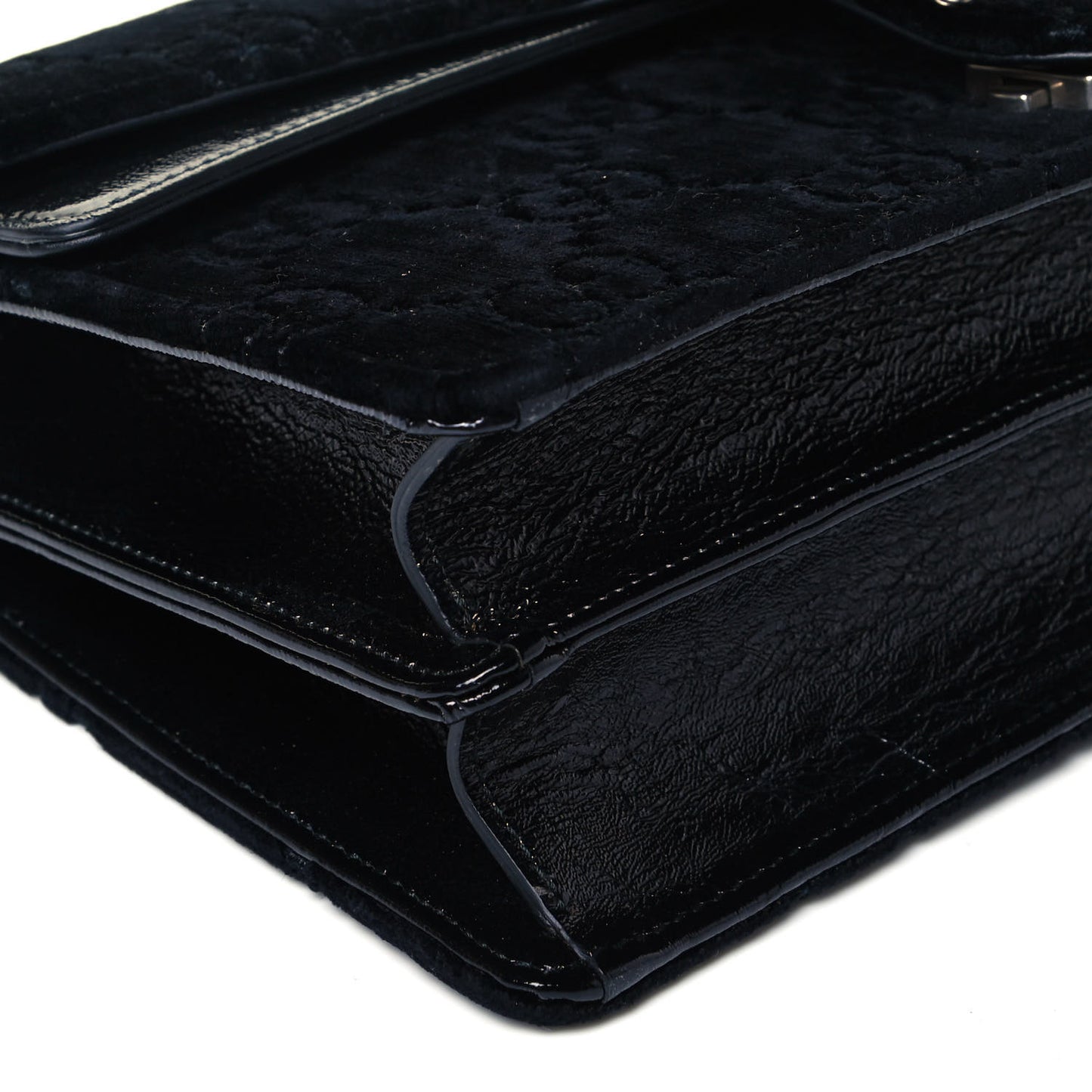 Velvet GG Monogram Small Dionysus Shoulder Bag Black