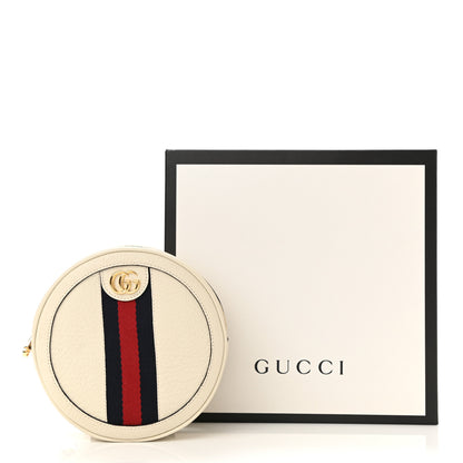 Gucci Textured Calfskin Web Mini Ophidia Round Backpack Mystic White 11 of 11