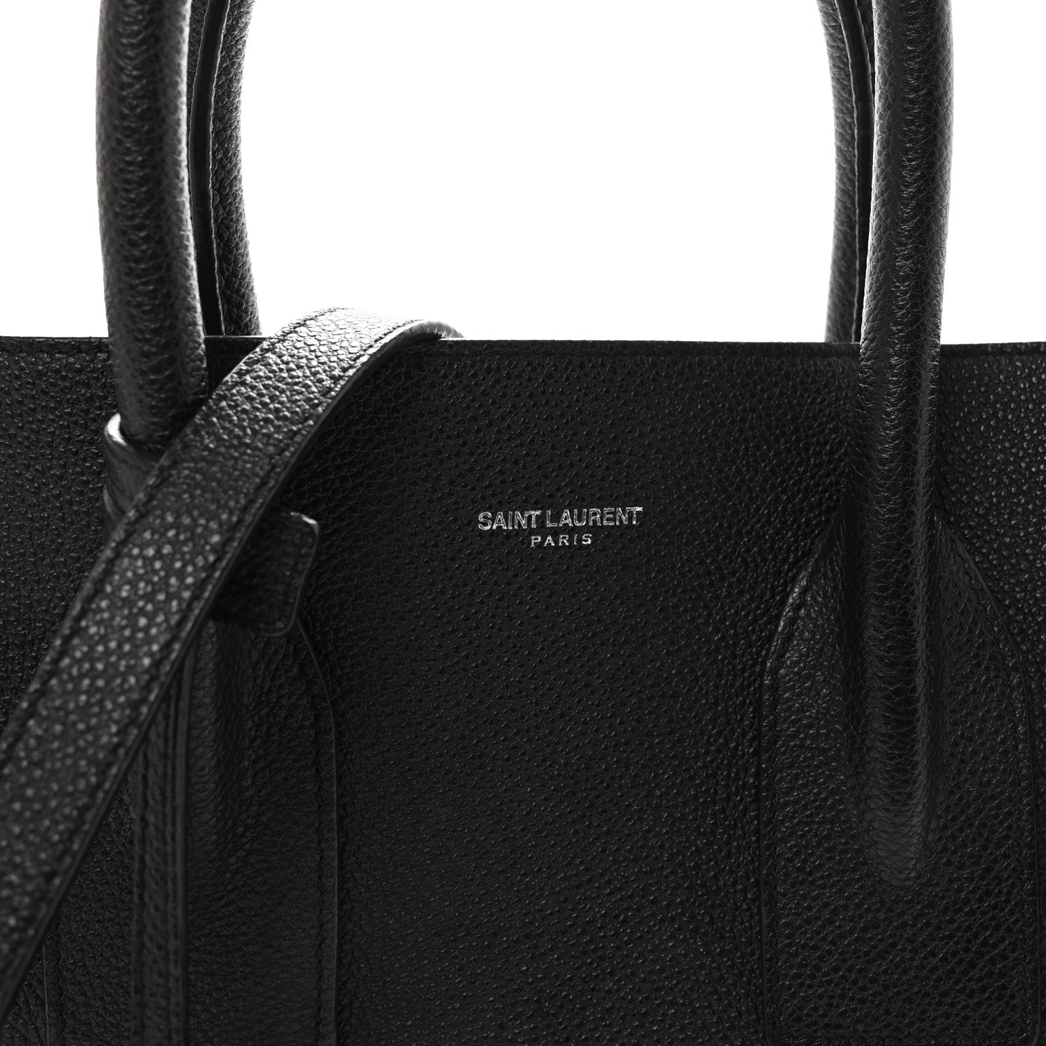 Saint Laurent Grained Calfskin Small Sac De Jour Black 7 of 9
