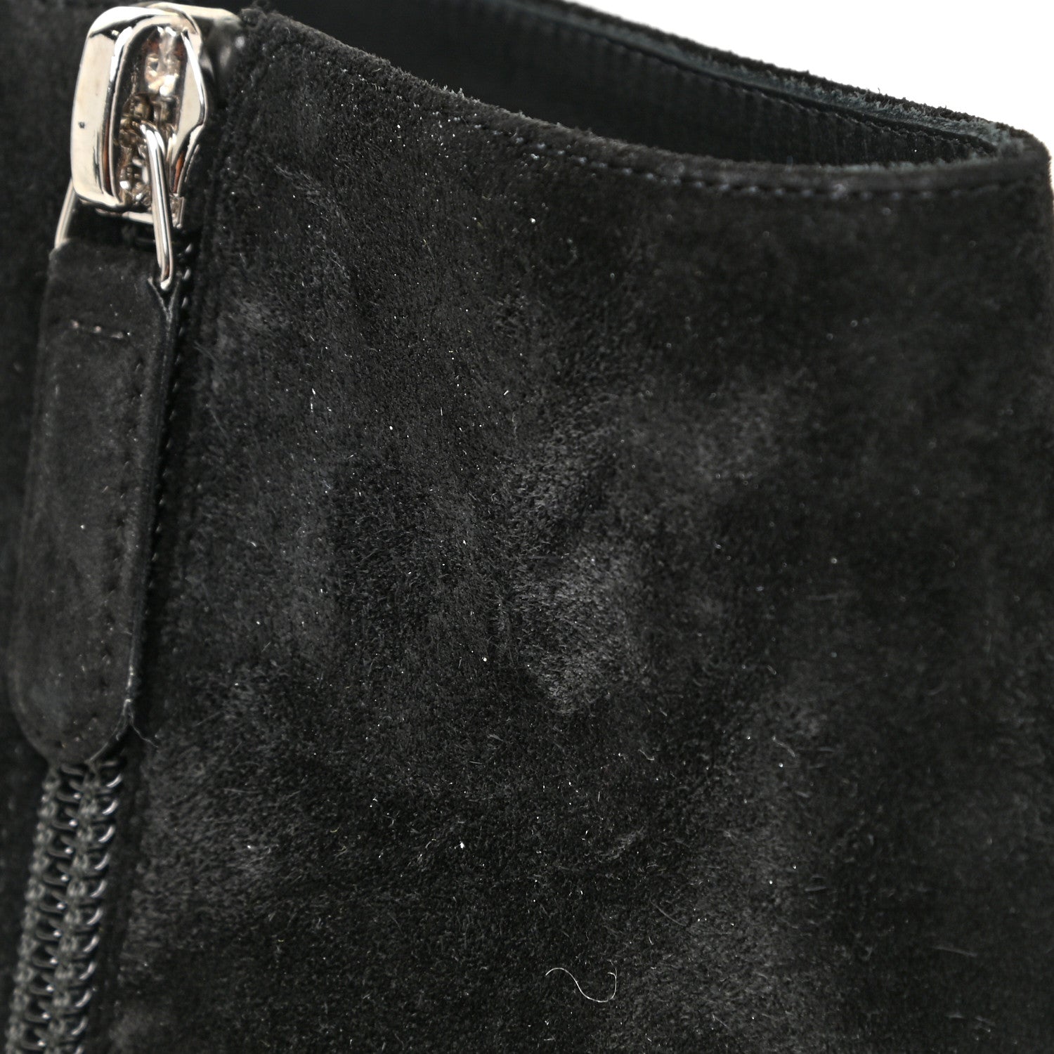 Chanel Suede Grosgrain Pearl Ankle Boots 35.5 Black 20 of 25