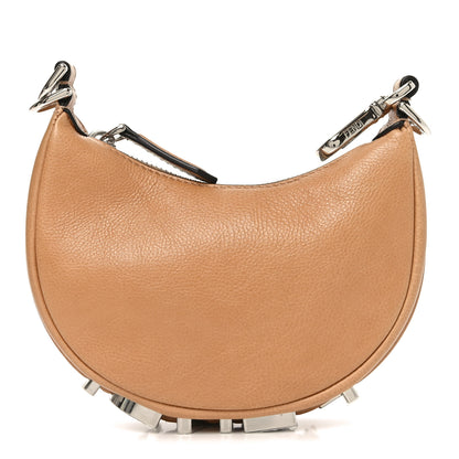 Fendi Vitello Grace Nano Fendigraphy Hobo Charm Miele Scuro 1 of 10