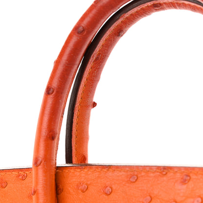 Hermes Ostrich HAC Birkin 32 Orange 18 of 20