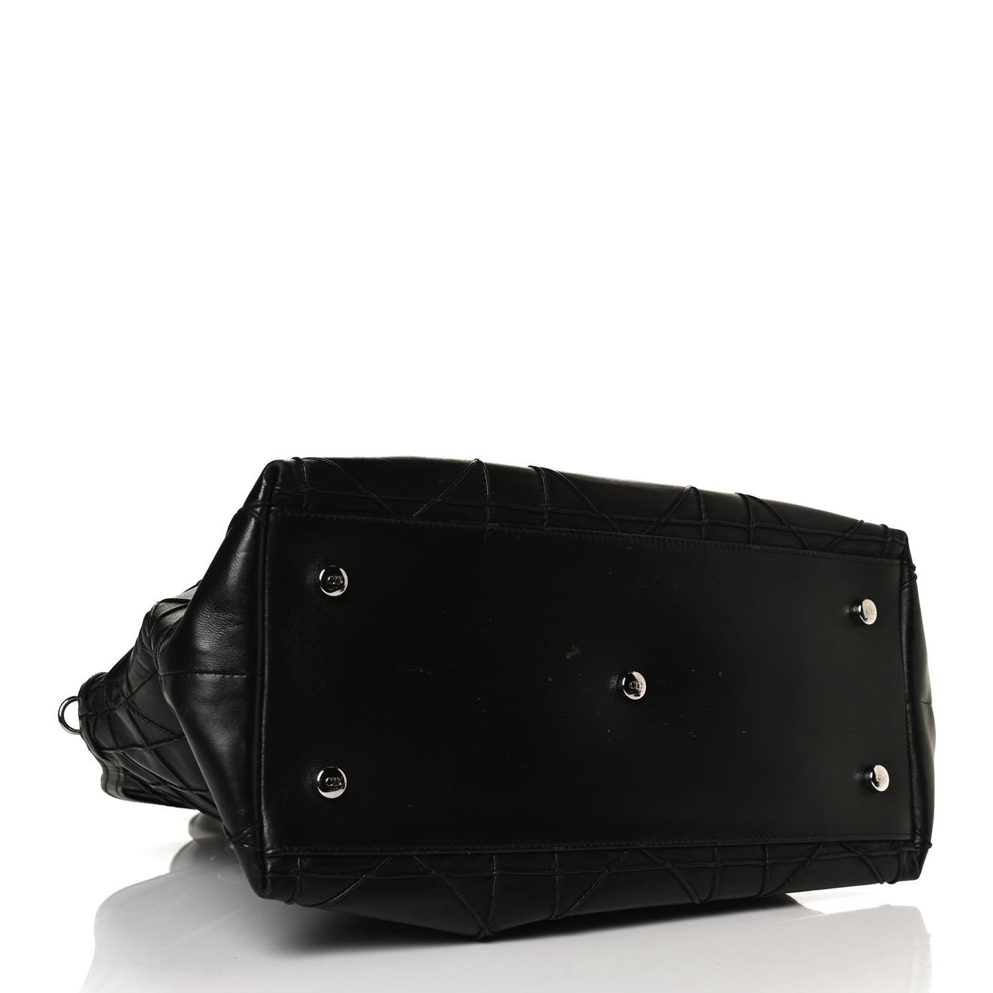Lambskin Cannage Medium Granville Tote Black
