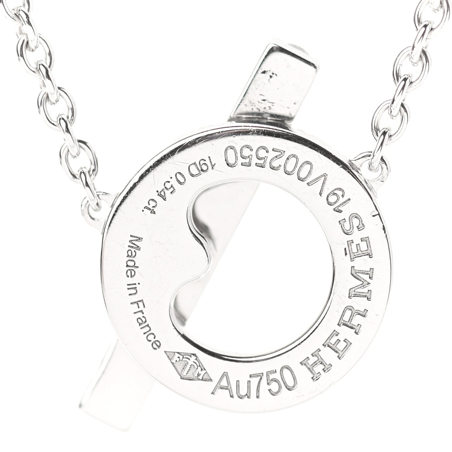 18K White Gold Diamond Finesse Pendant Necklace