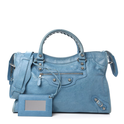Balenciaga Agneau Giant 12 Silver Hardware City Bleu Indigo 1 of 11