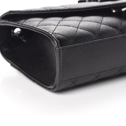 Saint Laurent Grain De Poudre Textured Mixed Matelasse Triquilt Small Monogram Satchel Black 9 of 10