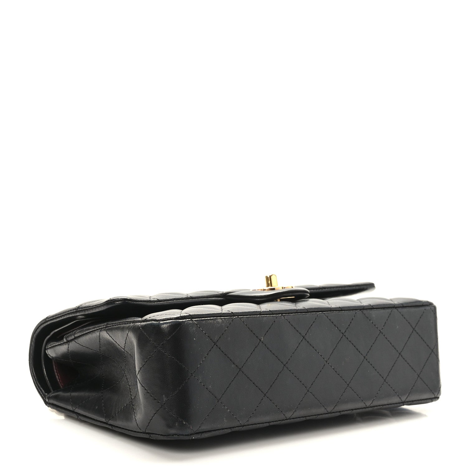 Chanel Lambskin Quilted Medium Double Flap Black 4 of 9
