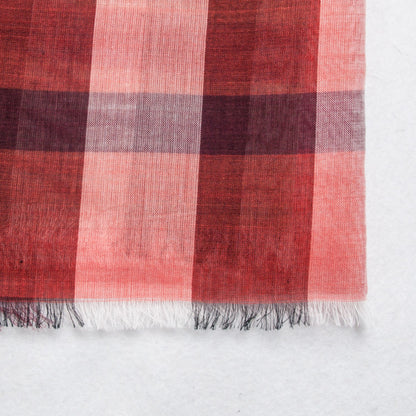 Burberry Cotton Silk Wool Half Mega Check Scarf Honey 8 of 8