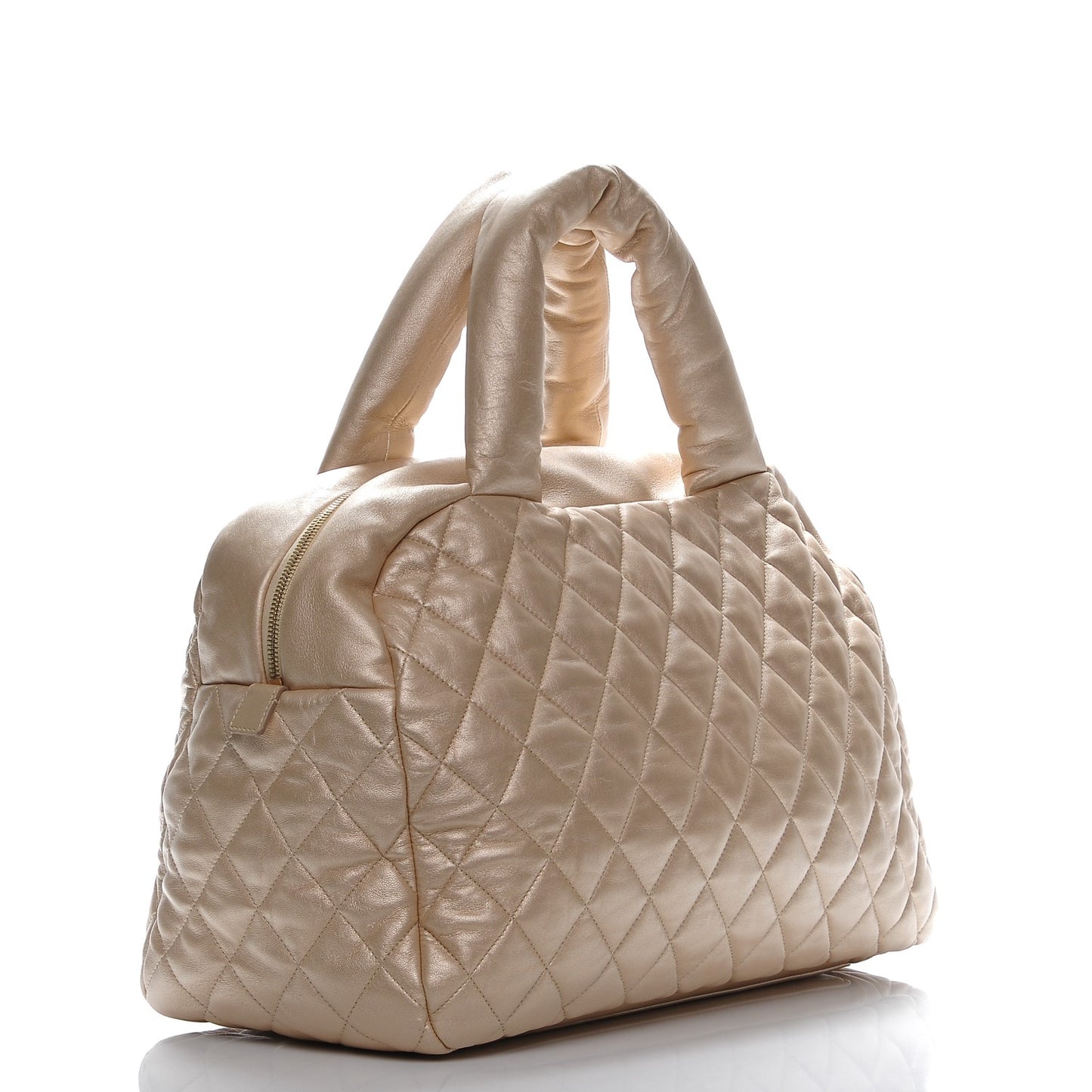 Lambskin COCO Cocoon Bowler Light Gold