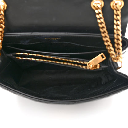 Saint Laurent Calfskin Y Quilted Monogram Small Loulou Chain Satchel Black 5 of 13