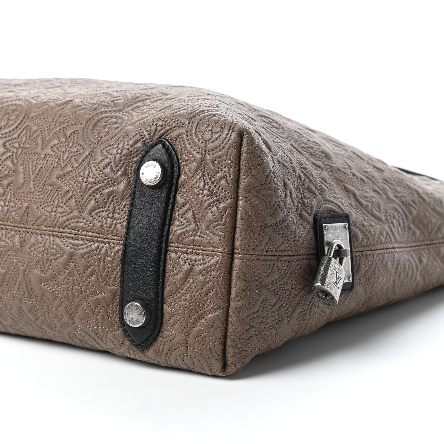 Louis Vuitton Lambskin Antheia Hobo PM Olive 8 of 9