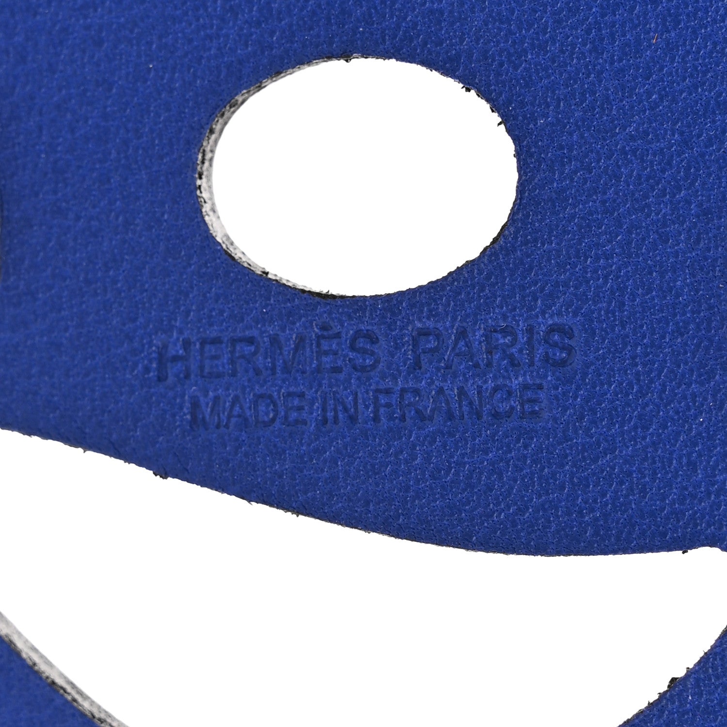 Hermes Swift Paddock Cheval Horse Bag Charm Bleu Electrique 3 of 4