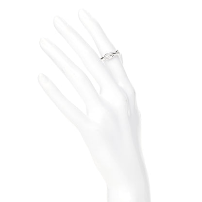 Tiffany Sterling Silver Infinity Ring 46 3.75 2 of 4