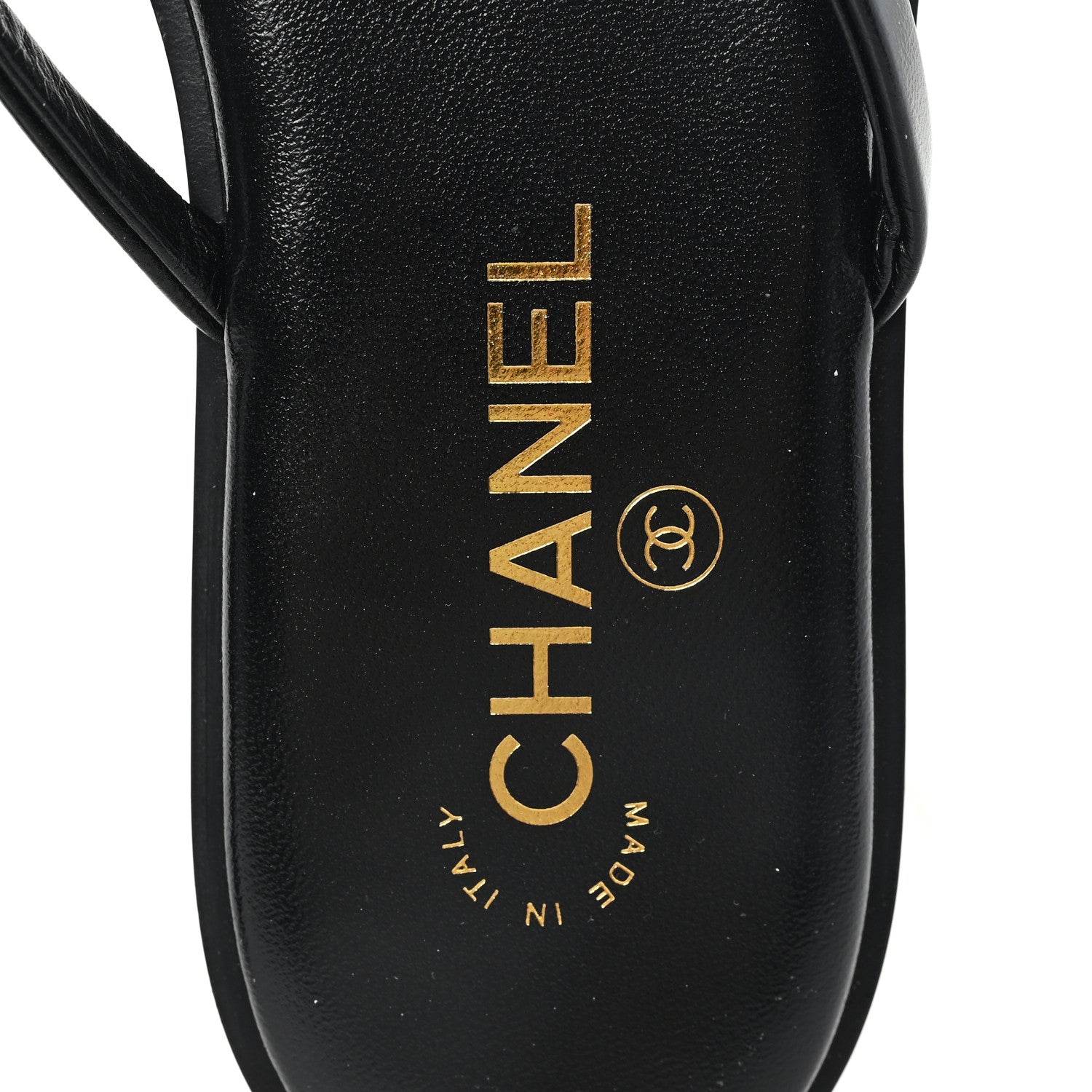 Chanel Goatskin CC Times Square Thong Sandals 39 Black 8 of 10