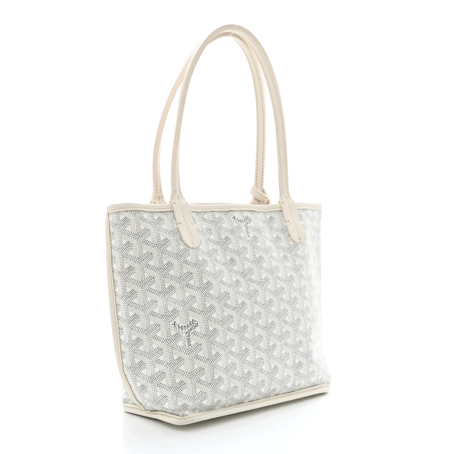 Goyardine Reversible Mini Anjou White