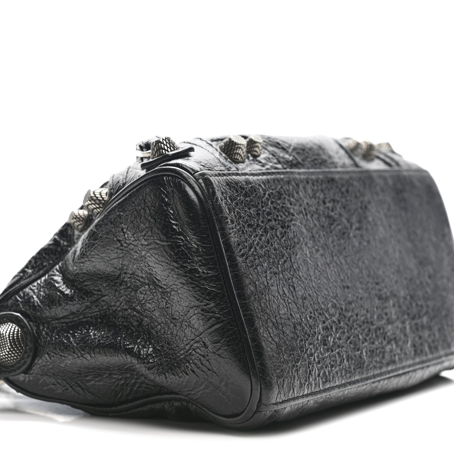 Agneau Arena Mini Le Cagole Duffle Crossbody Bag Black