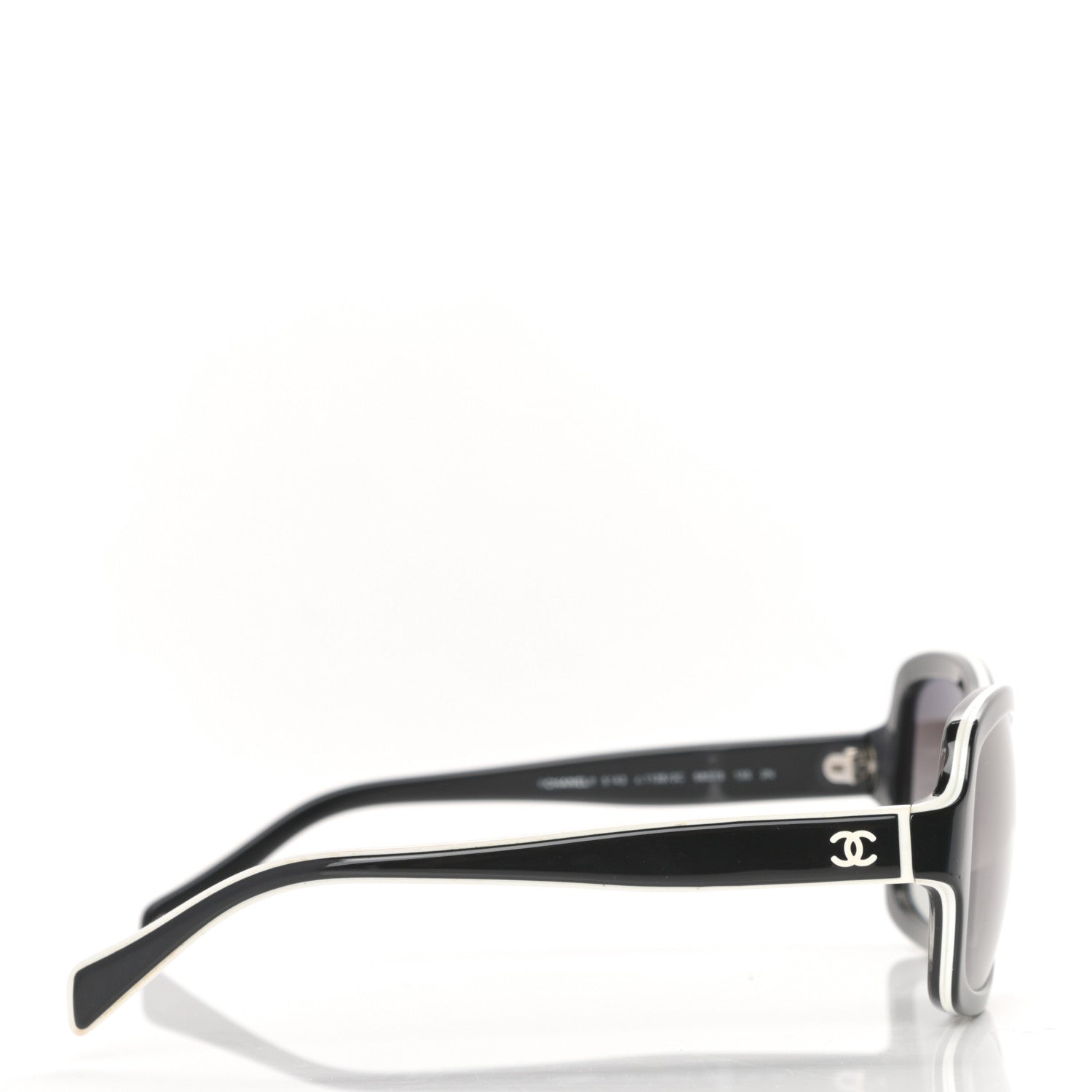 Chanel Acetate CC Logo Sunglasses 5143 Black White 3 of 8