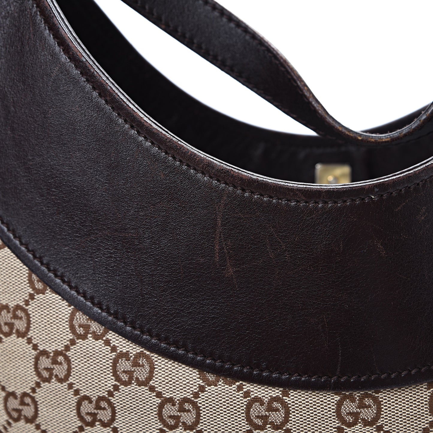 Monogram Half Moon Hobo Dark Brown